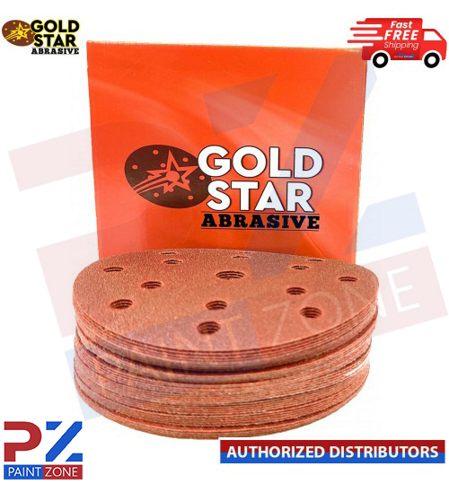 DA Sanding Film Discs 150mm 6" 15 Hole Hook & Loop back 5/10/25/50